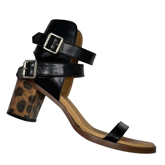 Mm6 Maison Margiela Animal Print Hologram Heel Sandals size 38, 7.5-8 - Picture 2 of 9